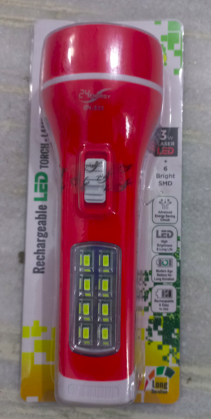 Rechargeable Torch Light red color