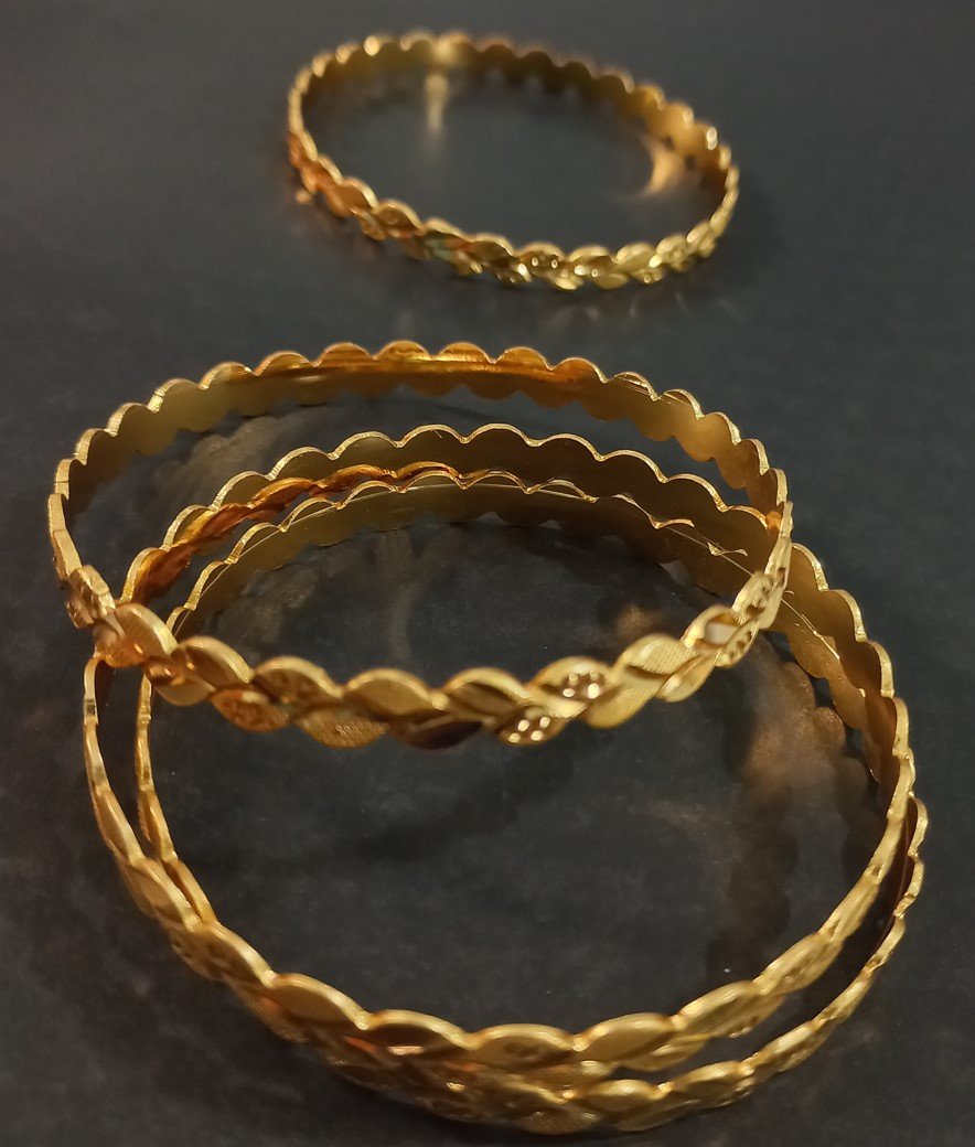 Brass Churi Bangles Micro gold plated