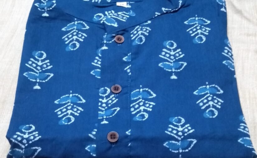 Men’s Punjabi (Indigo) – flex design