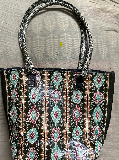 Shantiniketan Leather Balti/Bucket  Bag for Ladies