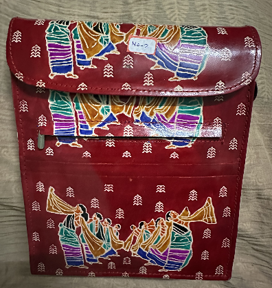 Shantiniketan Leather Sling Office Bag for Ladies