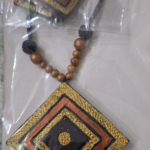 Terracotta clay Necklace set with earrings