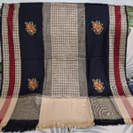 Wollen Shawl Black , Beige