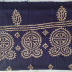 Allover Gujrari work Shawl (Navy Blue)