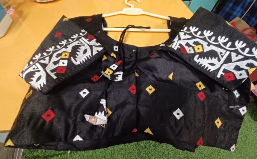 Dhakai Designer Blouse Black