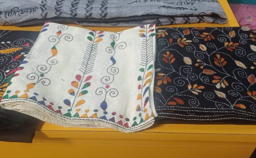 Shantiniketan Kantha Stitch Plazo