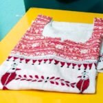 Special Kantha Stitch Kurti (4) red